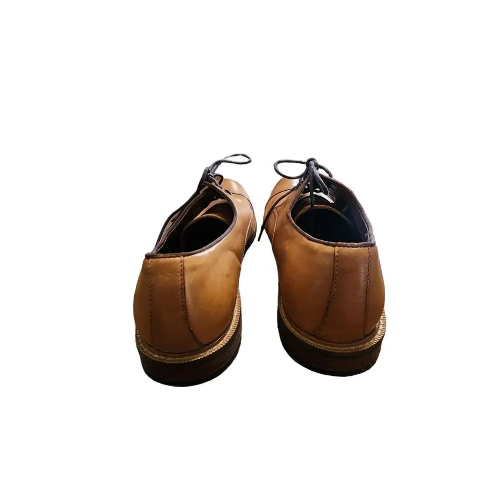 Vince Camuto Lamson brown leather cap toe oxfords Sz 10.5